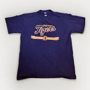 Detroit Tigers T Shirt Mens L MLB American League Lee Sport Navy 2007 Tee